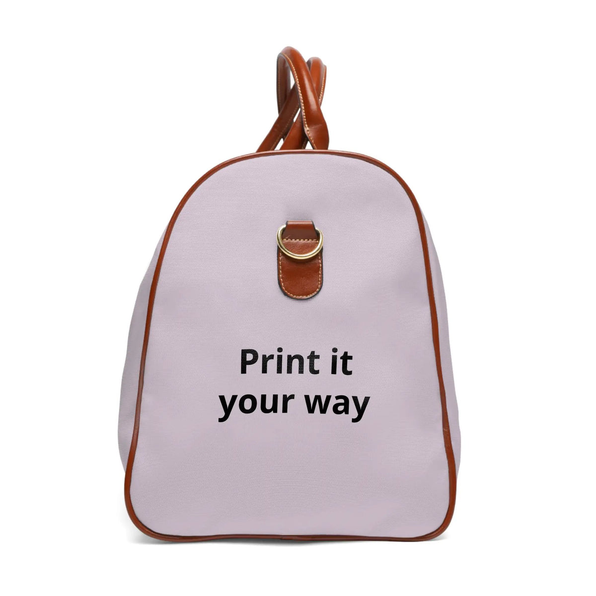 Printify Custom Waterproof Travel Bag — Personalized 'Print it your way' Duffle for Weekend Getaways & Beach Trips - Shoulder Bags Bags