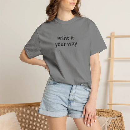Printify Print It Your Way T-Shirt — Customizable White Graphic Tee - T-Shirts T-Shirt
