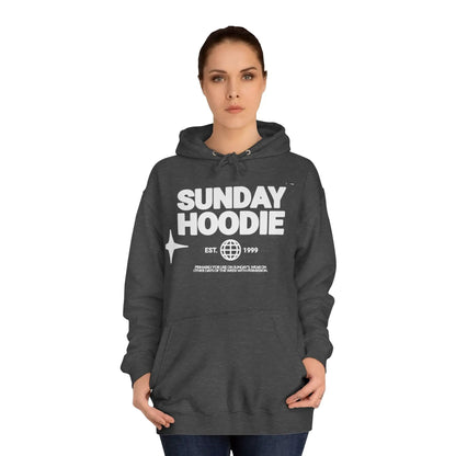 Printify Sunday Hoodie – Cozy College-Style Pullover - Hoodies Hoodie