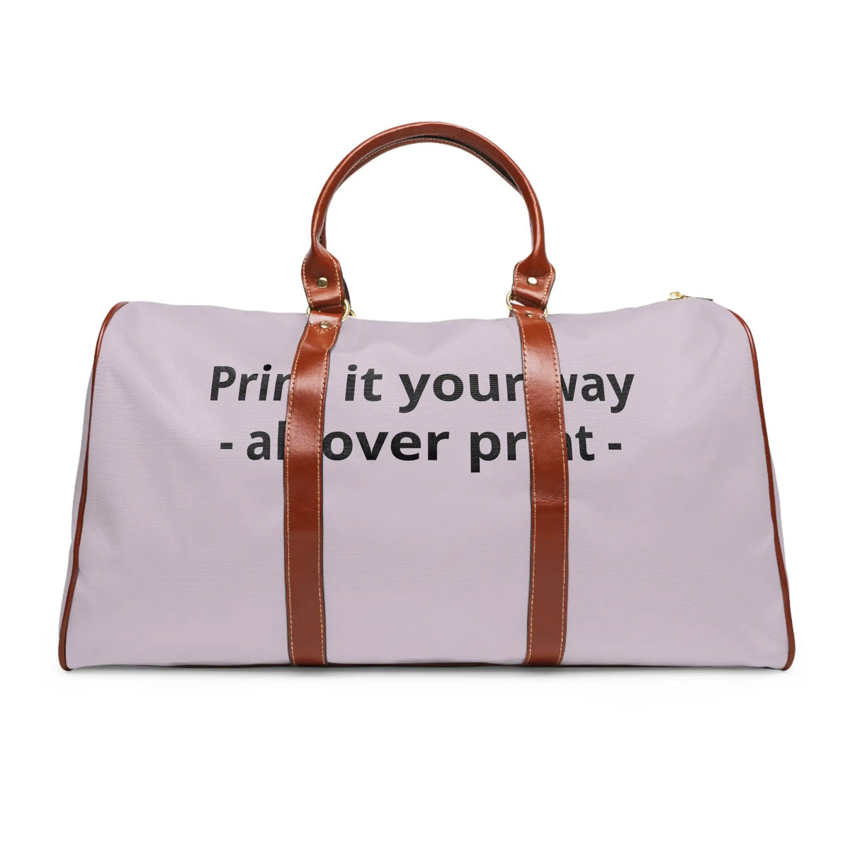 Printify Custom Waterproof Travel Bag — Personalized 'Print it your way' Duffle for Weekend Getaways & Beach Trips - Shoulder Bags Bags