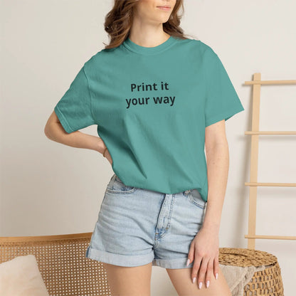 Printify Print It Your Way T-Shirt — Customizable White Graphic Tee - T-Shirts T-Shirt