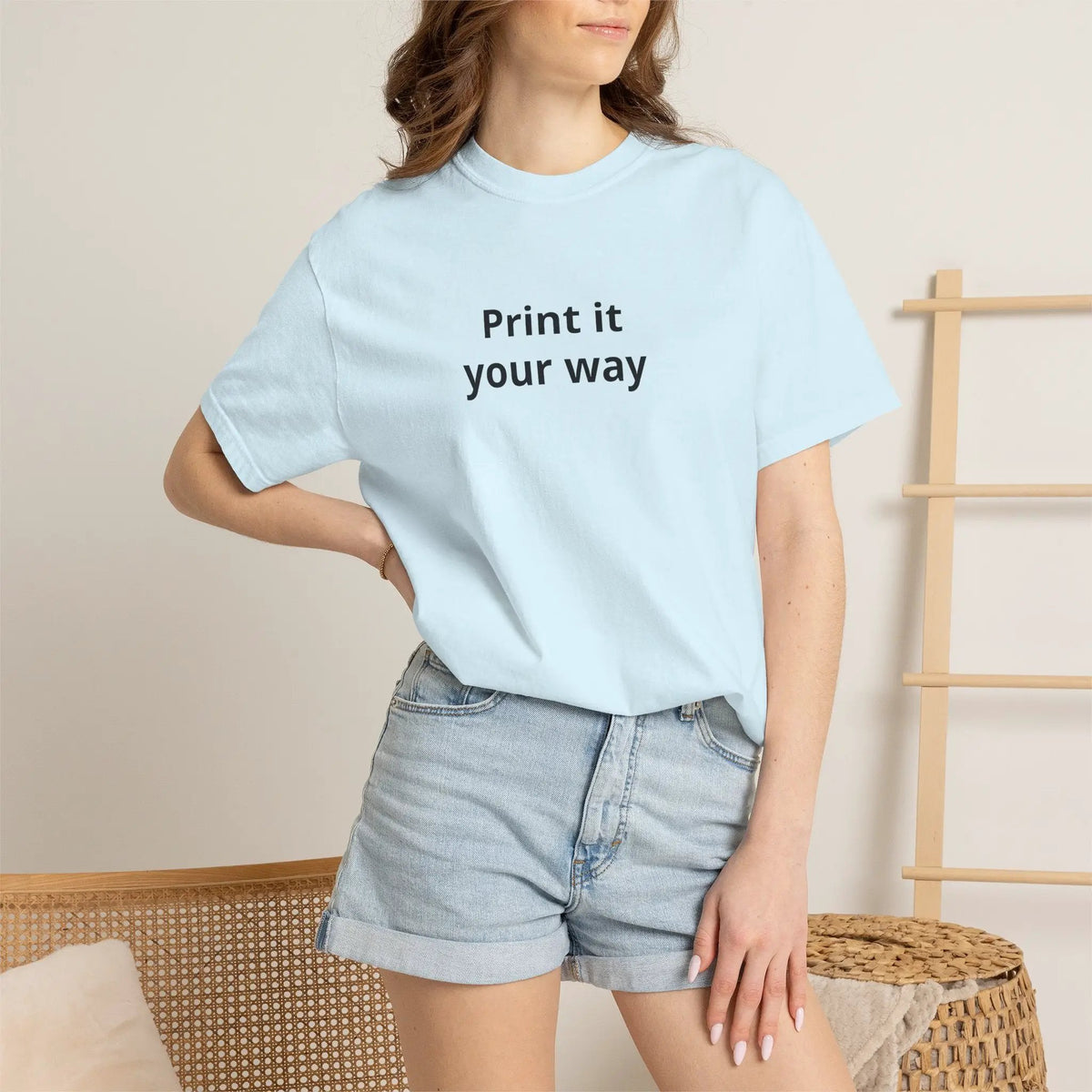 Printify Print It Your Way T-Shirt — Customizable White Graphic Tee - T-Shirts T-Shirt