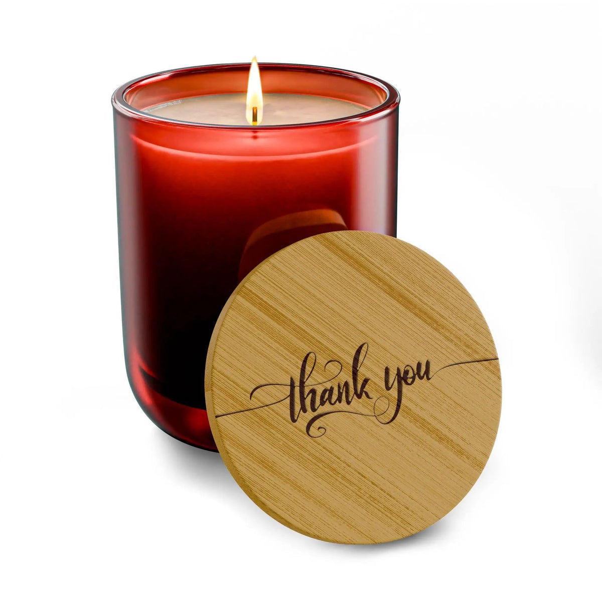 Thank You Script engraved Lid Candle