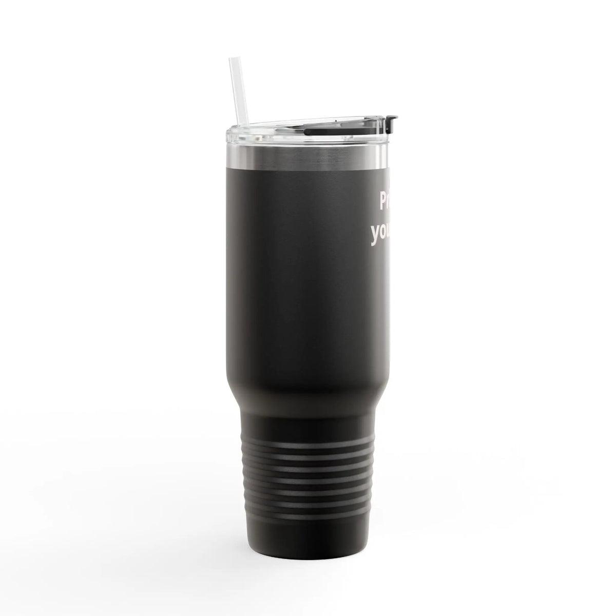 Printify 40oz Insulated Travel Mug with Handle – Customizable Big Tumbler for Road Trips & Daily Hydration - Travel Mugs Mug