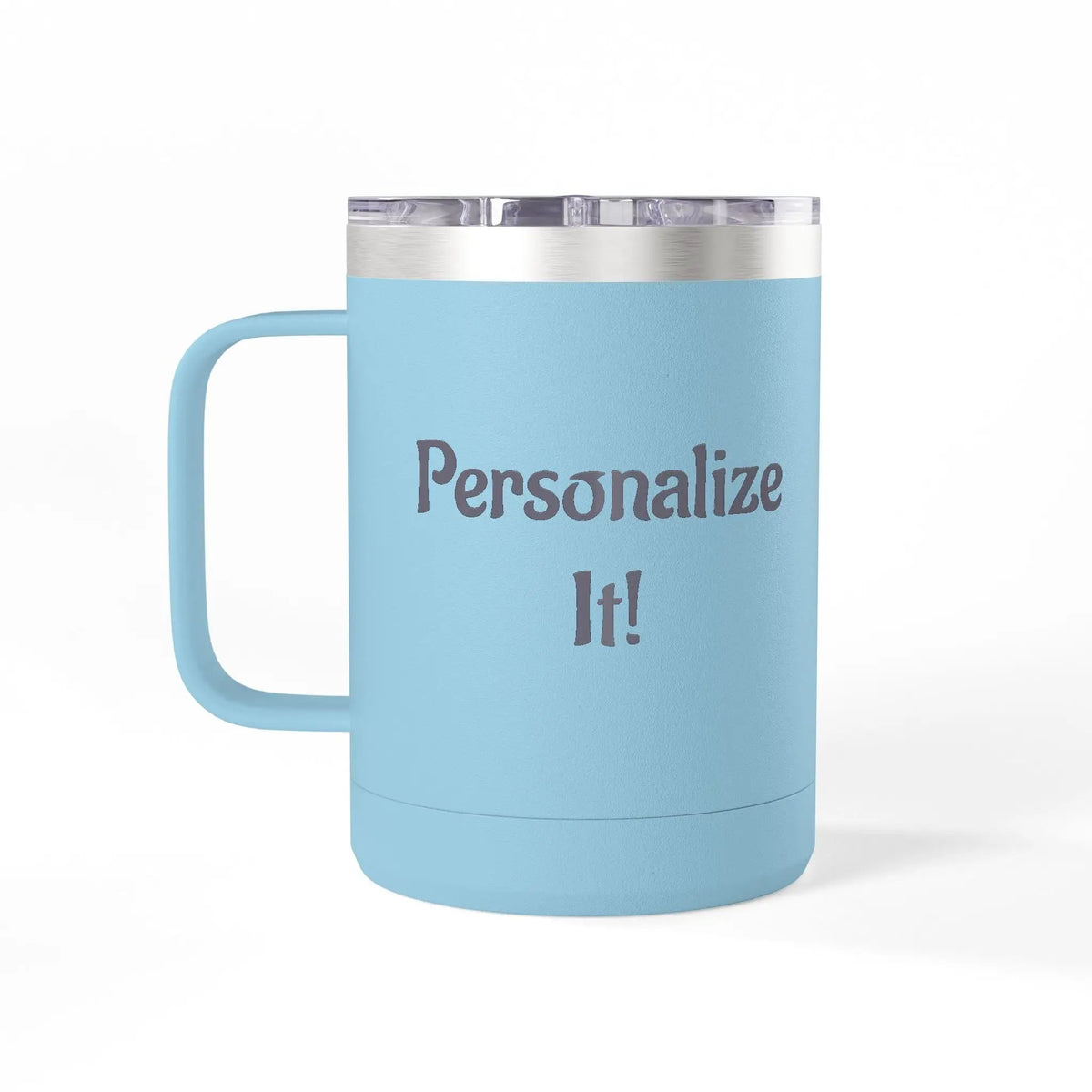 Printify 15oz White Travel Mug Tumbler — Minimalist Insulated Coffee Mug - Tumblers Mug