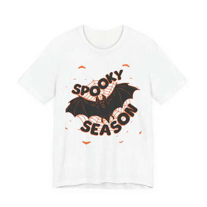 Printify Spooky Season Tee — Bat Halloween Graphic T-Shirt - T-Shirts T-Shirt