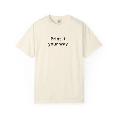 Printify Print It Your Way T-Shirt — Customizable White Graphic Tee - T-Shirts T-Shirt