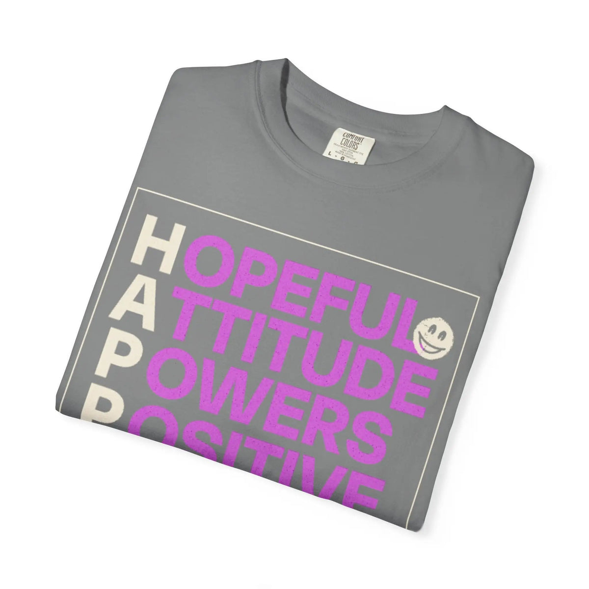 Printify Hopeful Attitude Powers Positive Yields T-Shirt - T-Shirts T-Shirt