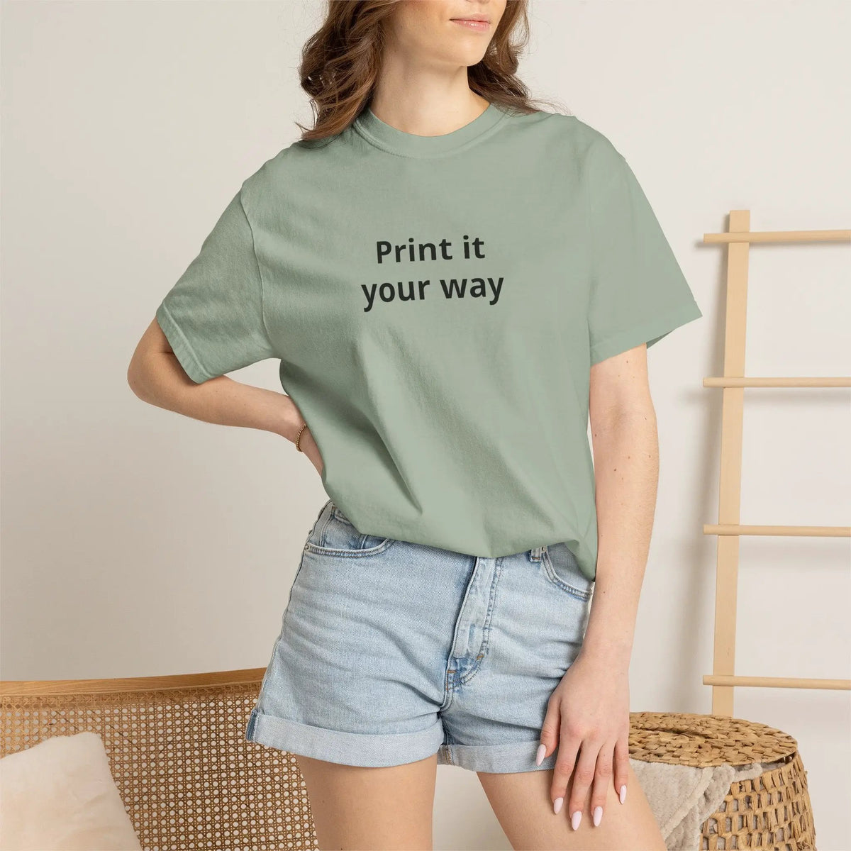 Printify Print It Your Way T-Shirt — Customizable White Graphic Tee - T-Shirts T-Shirt