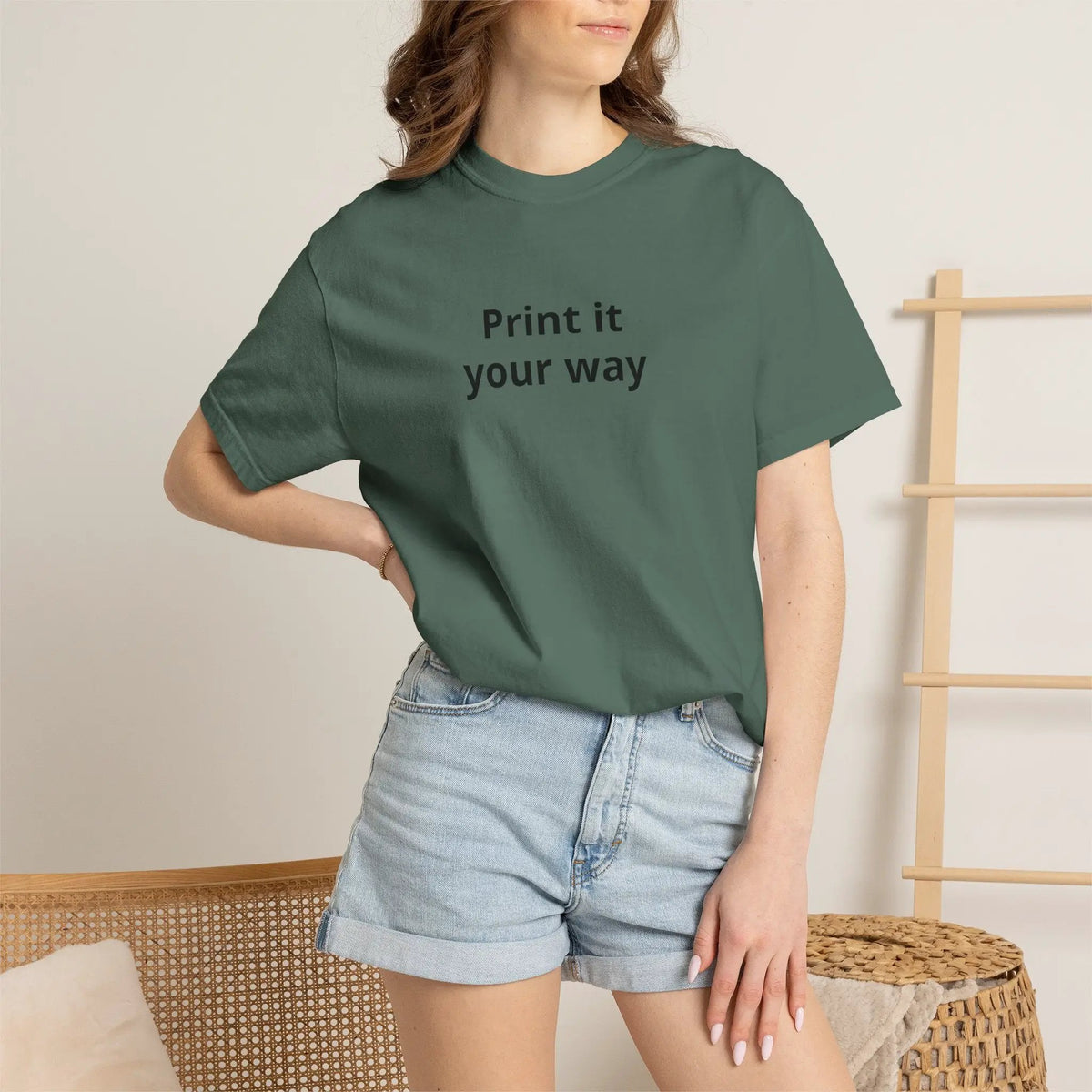 Printify Print It Your Way T-Shirt — Customizable White Graphic Tee - T-Shirts T-Shirt