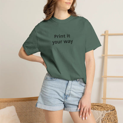 Printify Print It Your Way T-Shirt — Customizable White Graphic Tee - T-Shirts T-Shirt