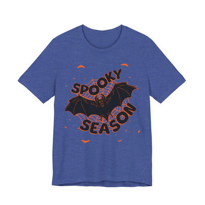 Printify Spooky Season Tee — Bat Halloween Graphic T-Shirt - T-Shirts T-Shirt