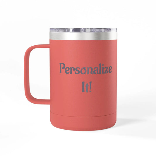 Printify 15oz White Travel Mug Tumbler — Minimalist Insulated Coffee Mug - Tumblers Mug