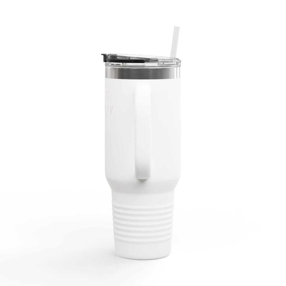 Printify 40oz Insulated Travel Mug with Handle – Customizable Big Tumbler for Road Trips & Daily Hydration - Travel Mugs Mug