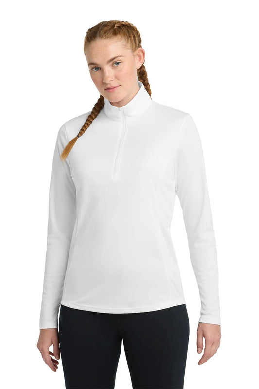 Printify Women's Quarter-Zip Pullover — White - Sweatshirts Print Material