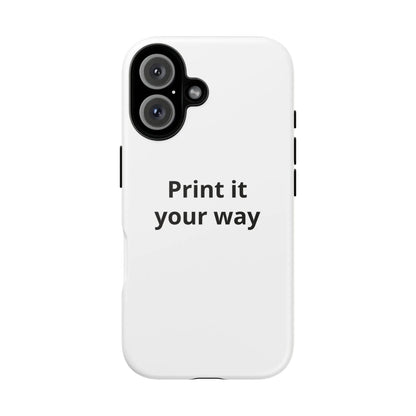 Printify Custom Print Tough iPhone Case Dual Layer Shockproof Protective Cover Wireless Charging - Mobile Phone Cases Phone Case