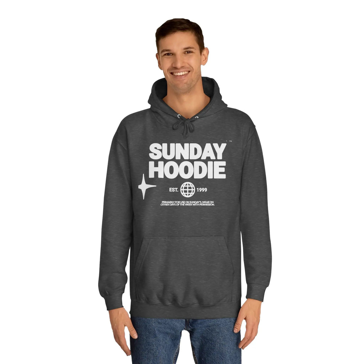 Printify Sunday Hoodie – Cozy College-Style Pullover - Hoodies Hoodie