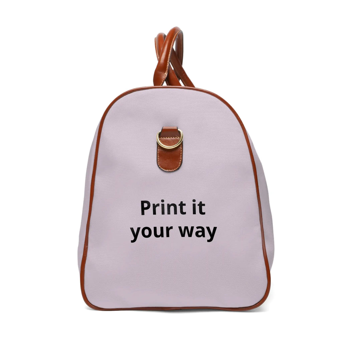 Printify Custom Waterproof Travel Bag — Personalized 'Print it your way' Duffle for Weekend Getaways & Beach Trips - Shoulder Bags Bags