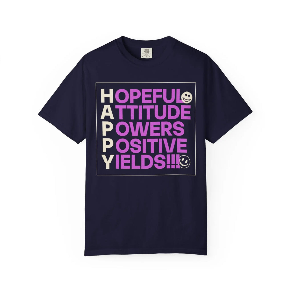 Printify Hopeful Attitude Powers Positive Yields T-Shirt - T-Shirts T-Shirt