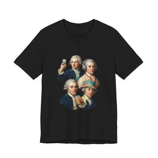 Printify Drinking Founders Tee | History Humor, Vintage Portraits - T-Shirts T-Shirt