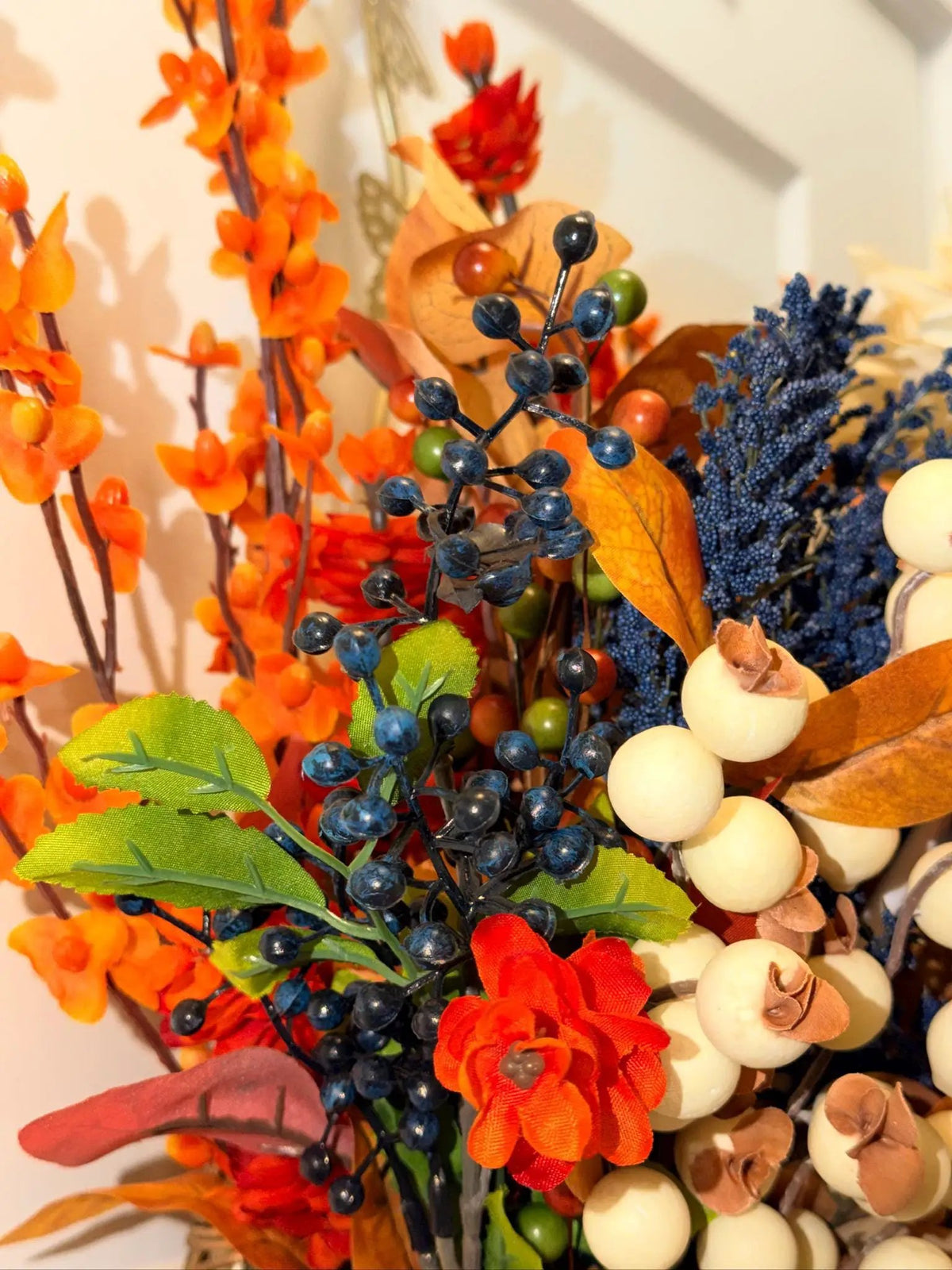 Rustic Autumn Harvest Bouquet Door Hanger